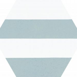 Porto Capri Aqua Hex 22x25