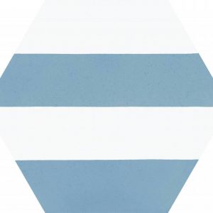Porto Capri Blue Hex 22x25
