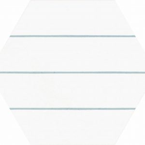Porto Savona Aqua Hex 22x25