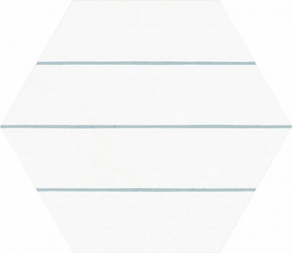 Porto Savona Aqua Hex 22x25