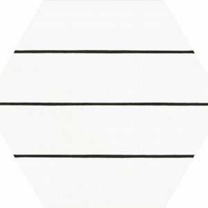 Porto Savona Black Hex 22x25