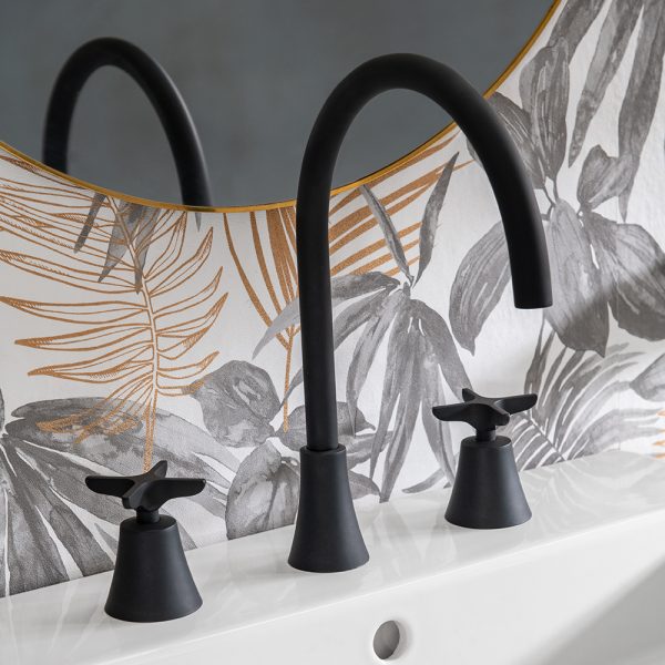 Grifo de lavabo repisa Adagio Negro Mate - Imagen 2