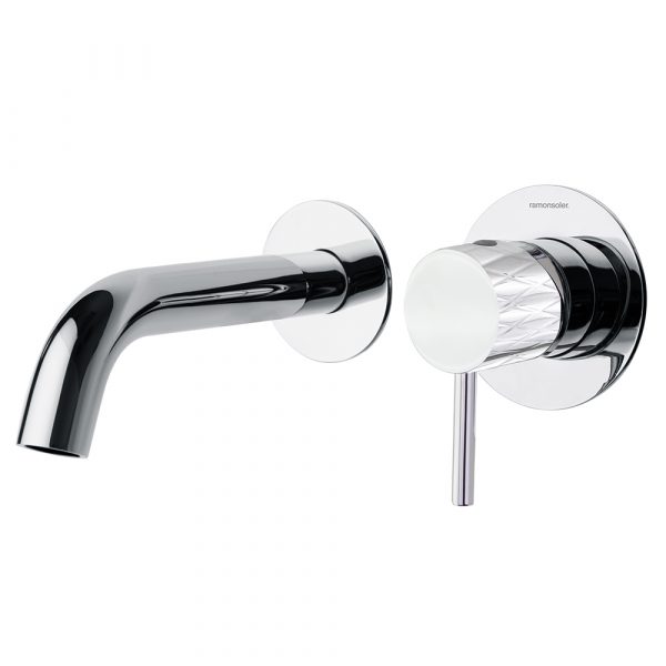 Grifo de lavabo empotrado Odisea Joya Cromo