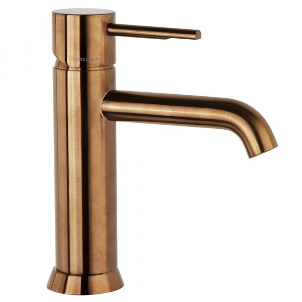 Grifo de lavabo Odisea Cobre Cepillado